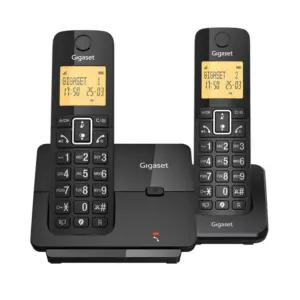 GIGASET WIRELESS PHONE ESSENTIAL 300 DUO BLACK (L36852-H3211-D201)