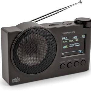 THOMSON RADIO FM & DAB + BT SPEAKER + CLOCK + ALARM + USB PLAYER + BATTERY WHITE RT400DABBBTWH