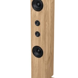 THOMSON SOUND TOWER BT 120W USB PLAYER AUX-IN REMOTE BASE WITH LIGHT WOOD/BLACK DS702