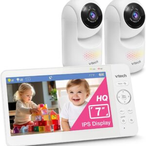 VTECH BABY MONITOR HQ 7" WITH 2 ADJUSTABLE CAMERAS