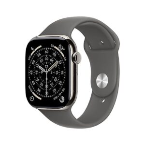 APPLE WATCH SERIES 11 GPS + CELLULAR 42MM NATURAL TITANIUM CASE WITH STONE GREY SPORT BAND S/M