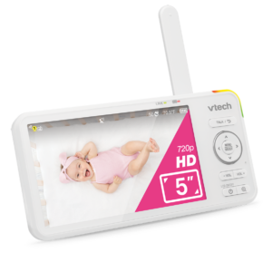 VTECH BABY MONITOR WI-FI CONNECTED WITH FULL HD SCREEN 5" WHITE