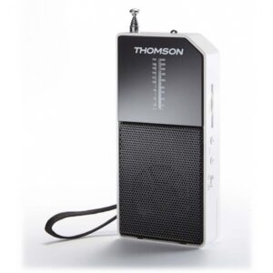 THOMSON RADIO FM ANALOGUE PORTABLE BATTERY-POWERED WHITE RT205