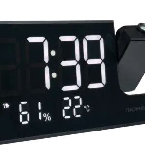 THOMSON ALARM-CLOCK PROYECTOR + RADIO FM UP TO 20 PRESET BLACK CP100T
