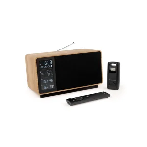THOMSON BT SPEAKER + WEATHER STATION + FM RADIO 50W WOOD/BLACK WS202TBK