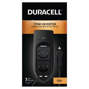 DURACELL POWER INVERTER 2X EU SOCKET 175W DRINV15-EU