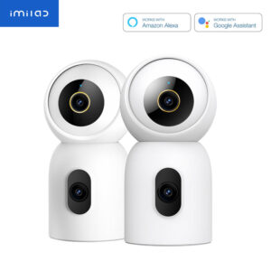 IMILAB C30 DUAL HOME SECURITY CAMERA NIGHT VISION 360 3K+3K WHITE CMSXJ111A