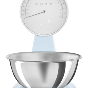 SMEG ANALOG AND DIGITAL KITCHEN SCALE PASTEL BLUE KSF01PBWW