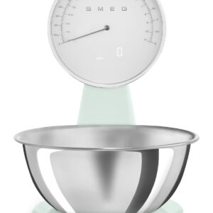 SMEG ANALOG AND DIGITAL KITCHEN SCALE PASTEL GREEN KSF01PGWW