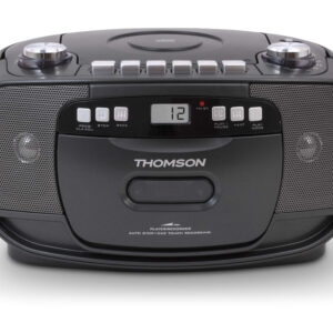 THOMSON MICRO SOUND SYSTEM RADIO FM/CD/CASSETTE PLAYER AND REC. BLACK RK200CD