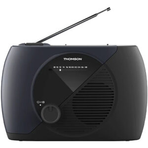 THOMSON RADIO FM ANALOGUE POWERED BY ELECTRICITY OR BATTERIES BLACK RT350